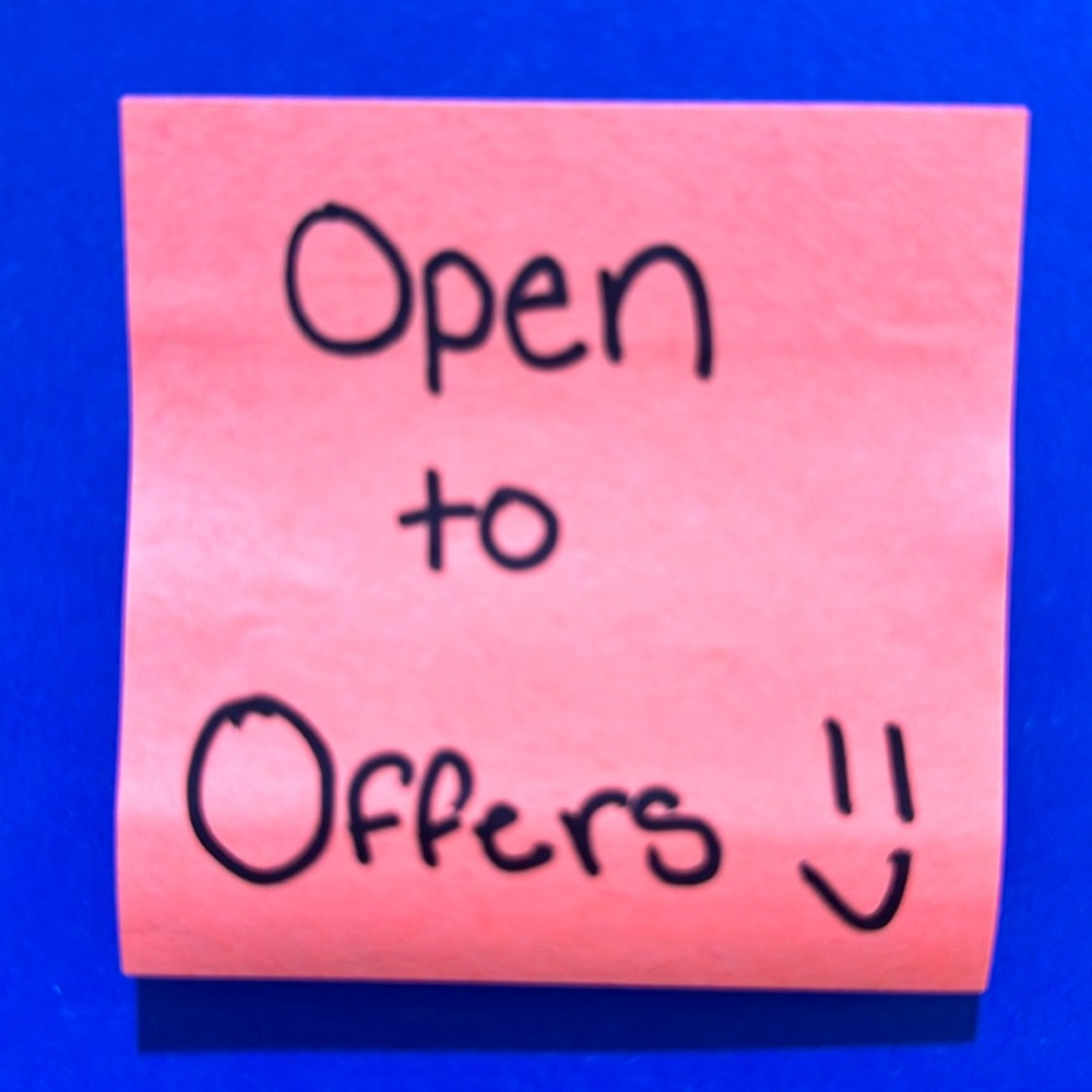 Open to offers!